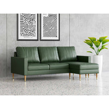Load image into Gallery viewer, Lore Sofa | L-Shaped Right Sectional with Chaise | Italian Leather Sofa (7 feet)
