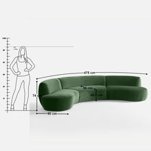 Load image into Gallery viewer, Celeste Sectional 4 Seater Sofa - 187”
