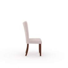Load image into Gallery viewer, Golden Mayer Anemone Solid wood 6-Seater Marble Top Dining Table With 6 Upholstery Chairs in Walnut Color
