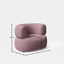 Load image into Gallery viewer, Eliza Curvy 1 Seater Sofa - 46”
