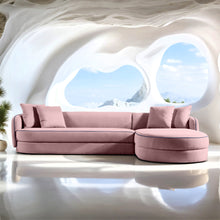 Load image into Gallery viewer, Bianca Curvy Sectional L Shape Sofa - 118"
