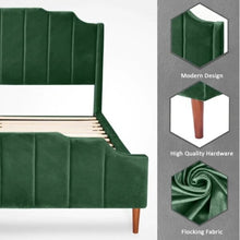 Load image into Gallery viewer, Berlin Upholstered Without Storage Bed In Suede
