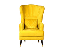 Load image into Gallery viewer, Lush Lavender Back Wing Chair Premium Suede
