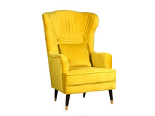 Load image into Gallery viewer, Lush Lavender Back Wing Chair Premium Suede
