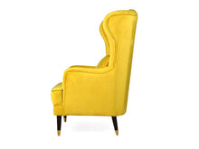 Load image into Gallery viewer, Lush Lavender Back Wing Chair Premium Suede
