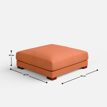 Load image into Gallery viewer, Derek modular right arm 4 seater sofa with ottoman - 133.5" | 62" Left chaise
