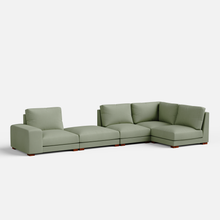 Load image into Gallery viewer, Derek modular right arm 4 seater sofa with ottoman - 133.5" | 62" Left chaise
