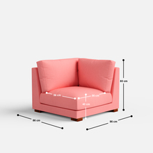 Load image into Gallery viewer, Derek Modular U- Shaped sofa - 62" Left Chaise | 123" Middle | 62" Right Chaise
