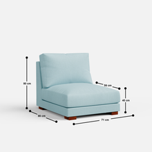 Load image into Gallery viewer, Derek Modular U- Shaped sofa with ottoman - 62" Left Chaise with 34" Ottoman | 123" Middle | 62" Right Chaise with 34" Ottoman
