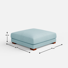 Load image into Gallery viewer, Derek Modular U- Shaped sofa with ottoman - 62" Left Chaise with 34" Ottoman | 123" Middle | 62" Right Chaise with 34" Ottoman
