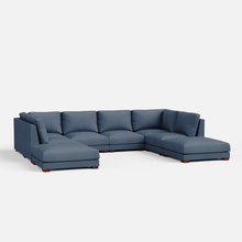 Load image into Gallery viewer, Derek Modular U- Shaped sofa with ottoman - 62" Left Chaise with 34" Ottoman | 123" Middle | 62" Right Chaise with 34" Ottoman
