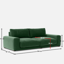 Load image into Gallery viewer, Derek 4 Seater Sofa - 92"
