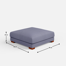 Load image into Gallery viewer, Derek modular right arm 3 seater sofa with ottoman - 133.5"
