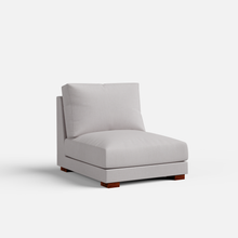 Load image into Gallery viewer, Derek modular right arm 5 seater sofa with ottoman - 127.5" | 61.6" Left chaise with 34" Ottoman
