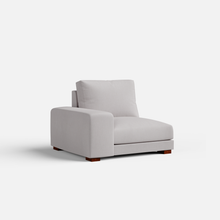 Load image into Gallery viewer, Derek modular right arm 5 seater sofa with ottoman - 127.5" | 61.6" Left chaise with 34" Ottoman
