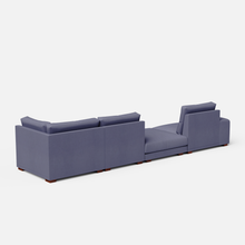 Load image into Gallery viewer, Derek modular right arm 3 seater sofa with ottoman - 133.5"
