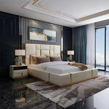 Load image into Gallery viewer, Julius Upholstered Luxury Bed With Hydraulic In Leatherette
