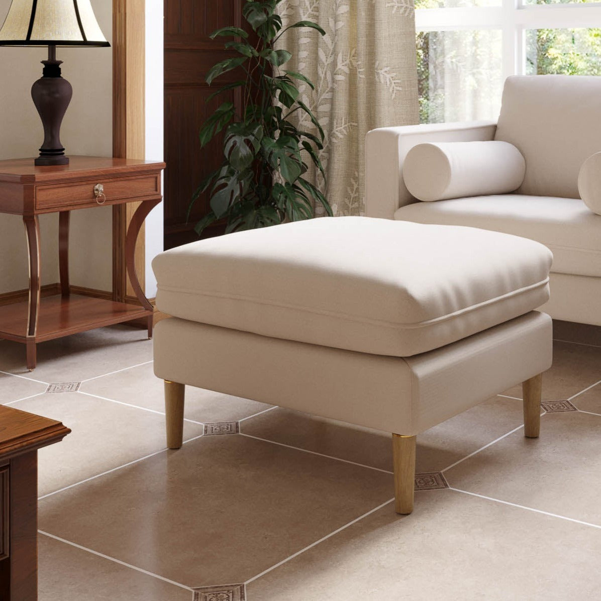Palo Sofa Ottoman | 2.5 feet | Removable Fabrics