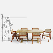 Load image into Gallery viewer, Gable Large Dining Table with Pierre Chairs - 6 Seater/175 cm
