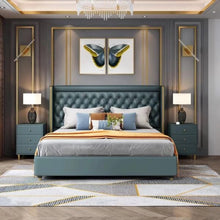 Load image into Gallery viewer, Fallstich Upholstered Luxury Bed Without Storage In Leatherette
