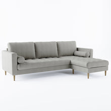 Load image into Gallery viewer, Palo Sofa T | L-Shaped Sectional with Chaise (8.25 feet length) | Tufted
