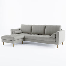 Load image into Gallery viewer, Palo Sofa T | L-Shaped Right Sectional with Chaise (8.25 feet length) | Tufted
