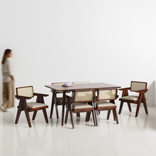 Load image into Gallery viewer, Helena-Pierre Provincial Teak Dining Table Set - 6 Seater/150 cm
