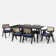 Load image into Gallery viewer, Helena-Pierre Black Dining Table Set -  4, 6 Seater - All Sizes
