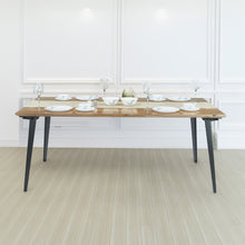 Load image into Gallery viewer, Serenity Dining Table XL (6x3 feet) - Solid Teak/Walnut/Oak Wood
