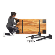 Load image into Gallery viewer, Serenity Table (5x3 feet) - Solid Teak/Walnut/Oak Wood
