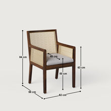 Load image into Gallery viewer, Kipling Contemporary Rattan Style with Rattan - Walnut in Sheesham
