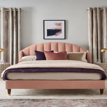 Load image into Gallery viewer, Appolo Upholstered Bed Without Storage In Suede
