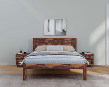 Load image into Gallery viewer, Nova Bed in Sheesham wood (8 options) - Queen Size
