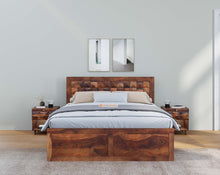 Load image into Gallery viewer, Nova Bed in Sheesham wood (8 options) - Queen Size
