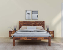 Load image into Gallery viewer, Stella Bed in Sheesham wood (8 options) - Queen
