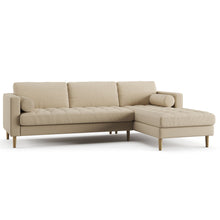 Load image into Gallery viewer, Palo Sofa T | L-Shaped Right Sectional with Chaise (8.25 feet length) | Tufted
