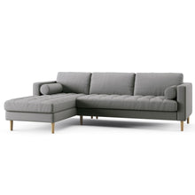Load image into Gallery viewer, Palo Sofa T | L-Shaped Sectional with Chaise (8.25 feet length) | Tufted
