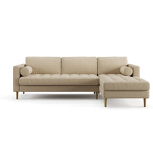 Load image into Gallery viewer, Palo Sofa T | L-Shaped Right Sectional with Chaise (8.25 feet length) | Tufted
