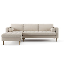 Load image into Gallery viewer, Palo Sofa T | L-Shaped Right Sectional with Chaise (8.25 feet length) | Tufted
