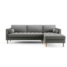Load image into Gallery viewer, Palo Sofa T | L-Shaped Right Sectional with Chaise (8.25 feet length) | Tufted
