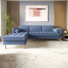 Load image into Gallery viewer, Palo Sofa T | L-Shaped Right Sectional with Chaise (8.25 feet length) | Tufted
