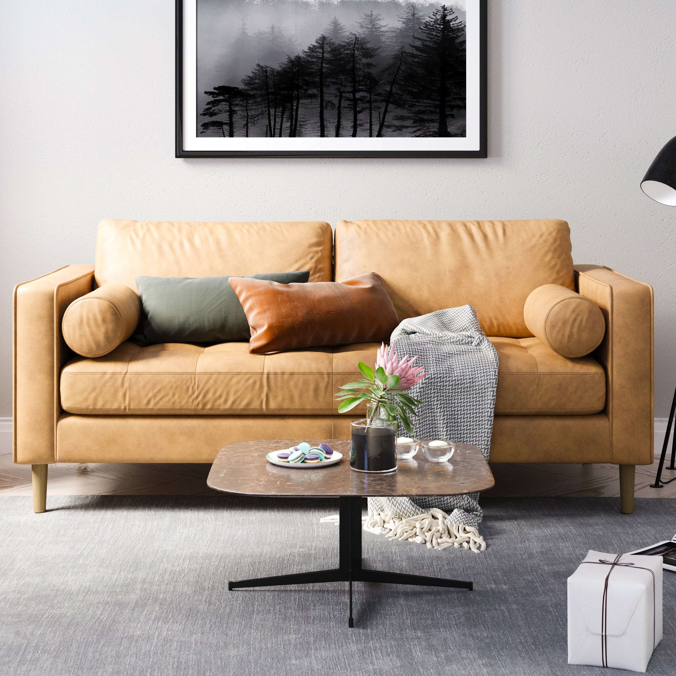 Palo Sofa | 2.5 Seater Italian Leather Sofa (6 feet)