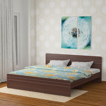 Load image into Gallery viewer, Golden Mayer Freesia Queen Size Bed In Dark Acacia Colour

