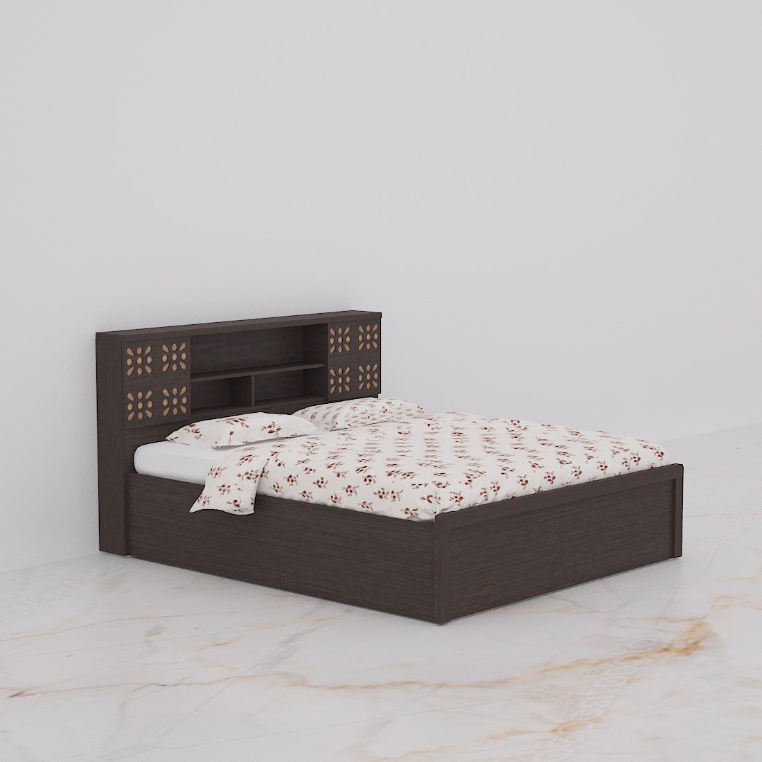 Golden Mayer Primrose King Size Bed With Storage In Wenge Colour