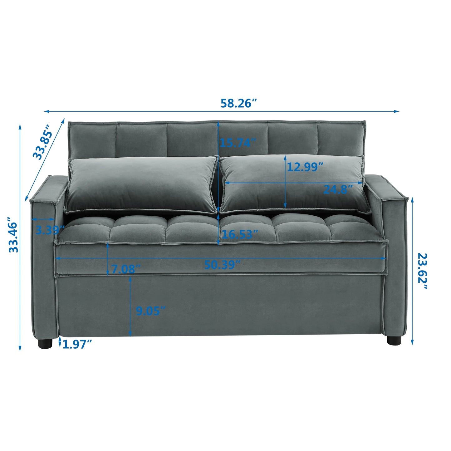 Kelvin Luxury Sofa Cum Bed