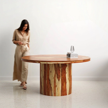 Load image into Gallery viewer, Luis Luxury Dining Table - Extra Large 150 cm Natural Sheesham Contemporary Style
