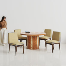 Load image into Gallery viewer, Luis-Lidia Dining Table Set with Premium Trimming -  2, 4 &amp; 6 Seater/ All sizes
