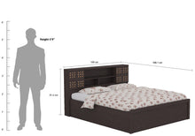 Load image into Gallery viewer, Golden Mayer Primrose King Size Bed With Storage In Wenge Colour

