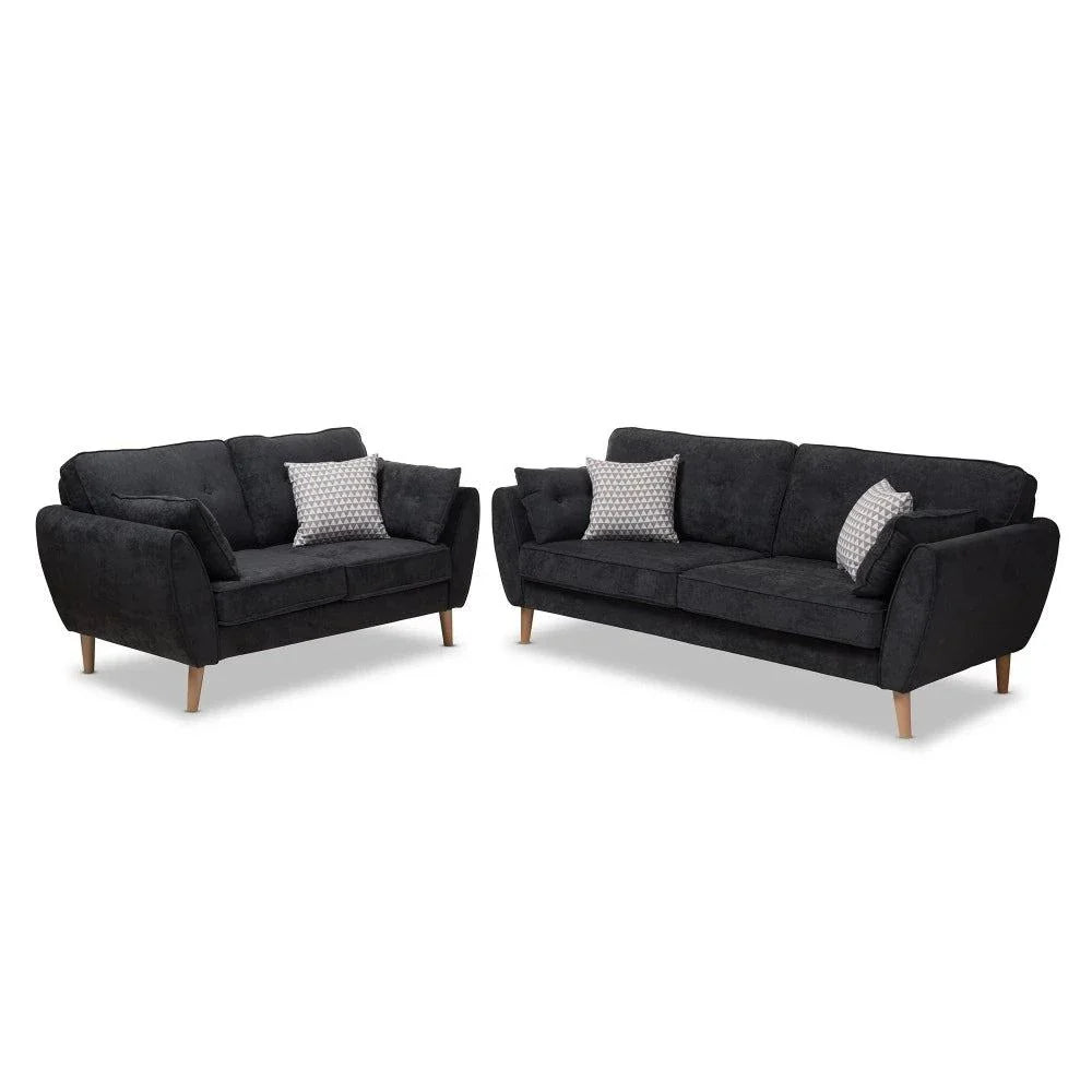 Baxton Straight Line Sofa Set