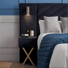 Load image into Gallery viewer, Baxton Comfy Upholstered Bed With Manual Storage and Side Tables In Suede (With Out Light)
